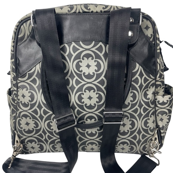 Petunia Pickle Bottom Baby Diaper Bag Black Grey - Picture 5 of 11